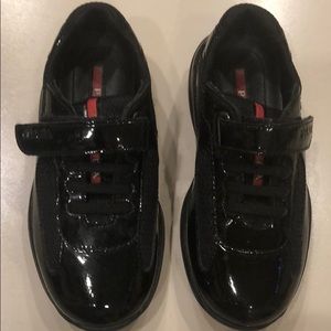 Authentic Prada black Toddler Boys/Girls sneakers